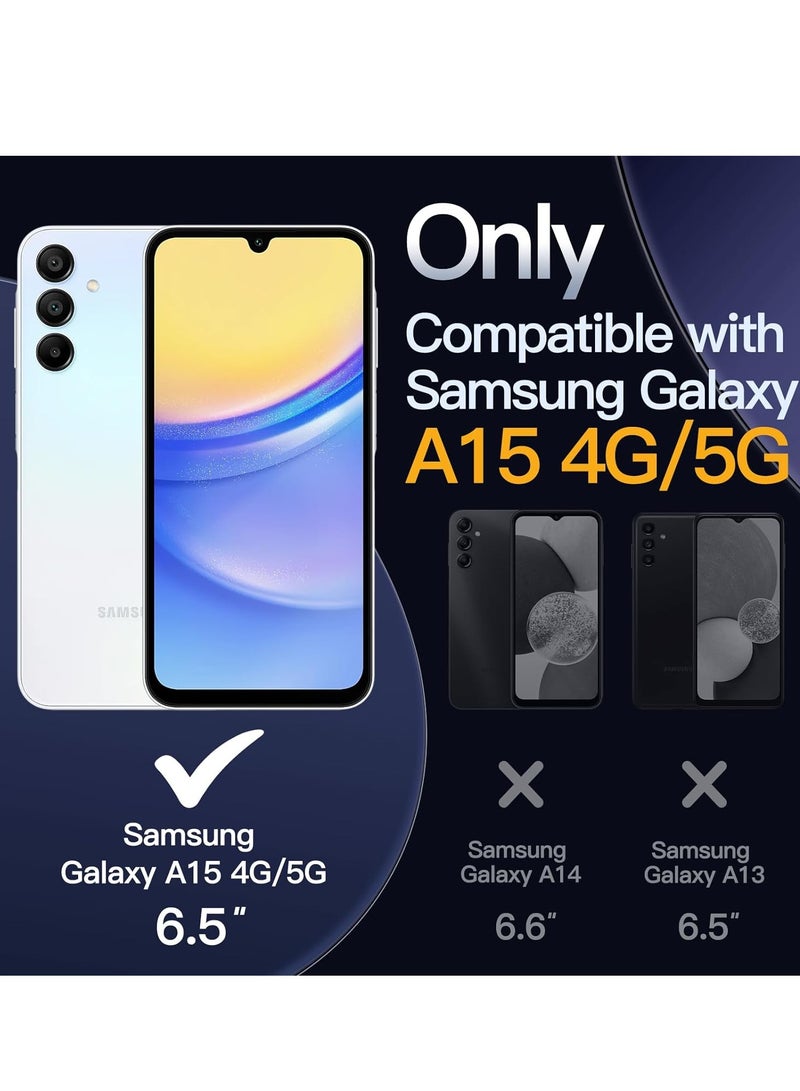 BORTONY Samsung Galaxy A15 Case Cover Flexible Soft Silicone Slim Fit Case for Galaxy A15 Anti Scratch with Inside Microfiber Lining Shockproof Protective Phone Case for Galaxy A15 4G/5G 6.5 inch - Image 2