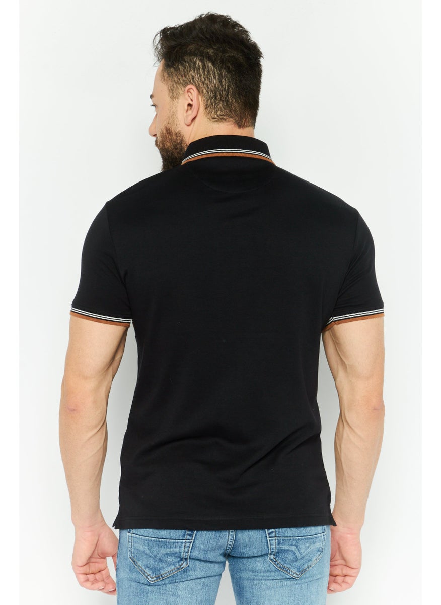 Men Regular Fit Textured Short Sleeves Polo, Black Combo - pzsku/ZE96184BBC76F47A9DCC0Z/45/_/1737642010/7f8a3d80-ac12-44b0-9630-c30fc2eed9bd