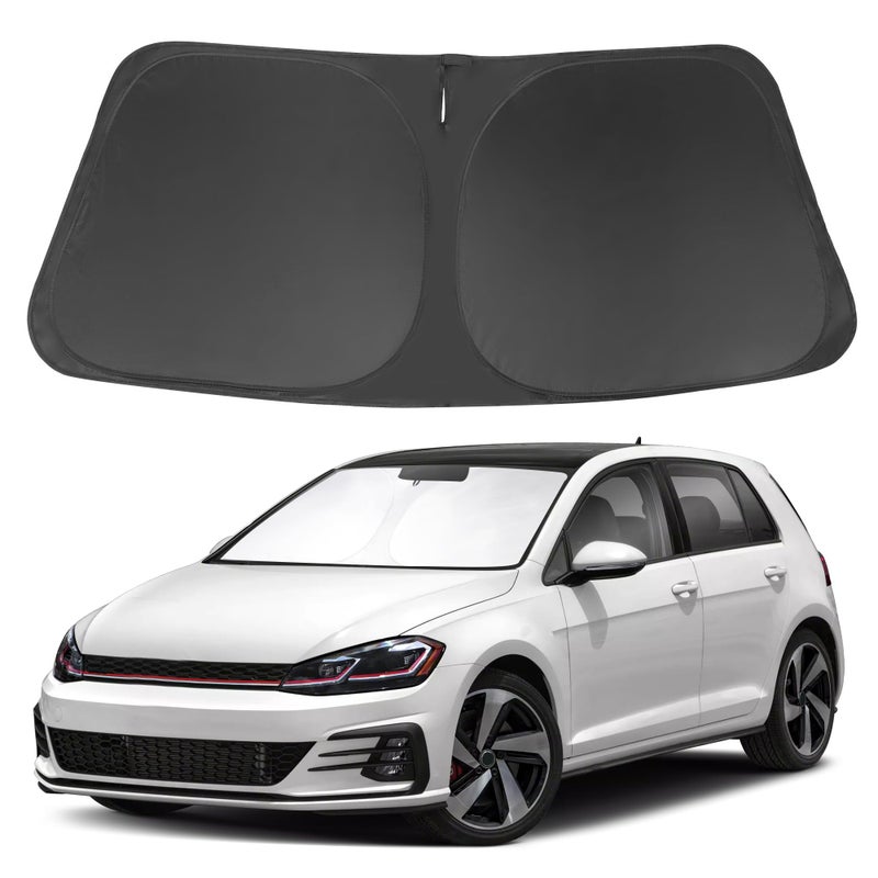Windshield SunSshade Compatible with 20152021 Volkswagen Golf GTI eGolf VW Golf R 4 Door Hatchback Accessories Sunshade Sun Visor Protector Keeps Car Cool