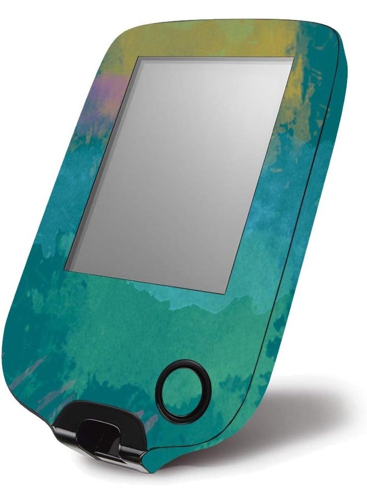 MIGHTY SKINS Mighty Skins Skin Compatible with Abbott Freestyle Libre 1 & 2 - Watercolor Blue Protective, Durable, and Unique Vinyl Decal wrap Cover Easy to Apply, Remove, and Change Styles Made in The USA 
