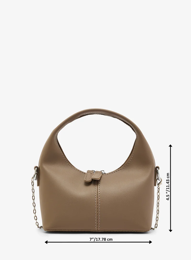 ELLA Nude Classic PU Top Handle Crossbody for Women | Best Price UAE