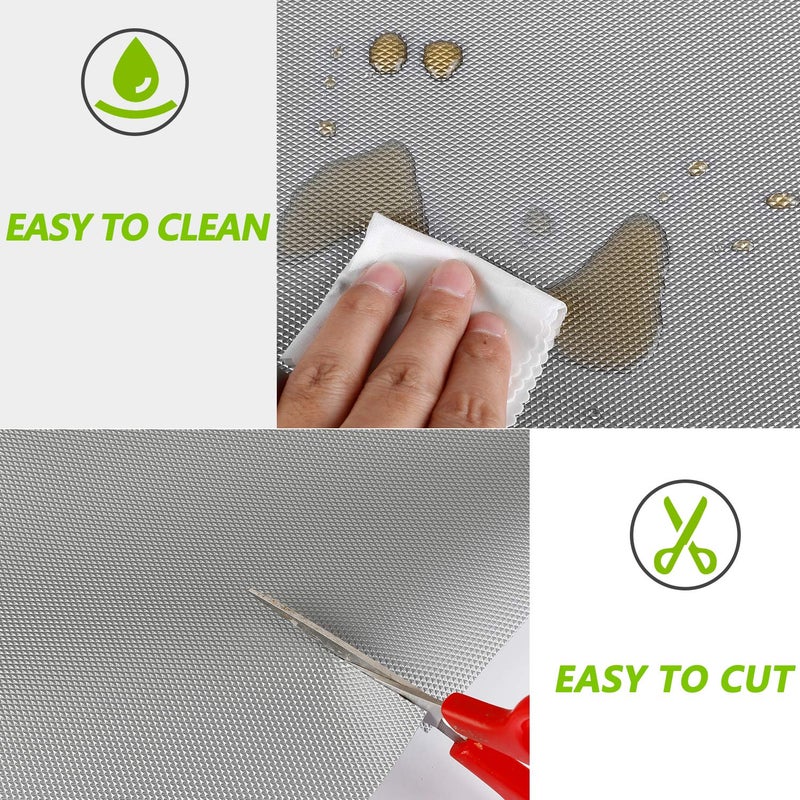 HooTown Kitchen Shelf Liner Drawer Liners, Non-Adhesive Refrigerator Liners Waterproof Fridge Mats With Strong Durable Kitchen Cabinets Mat For Drawers, Shelves, Pantry - Image 4