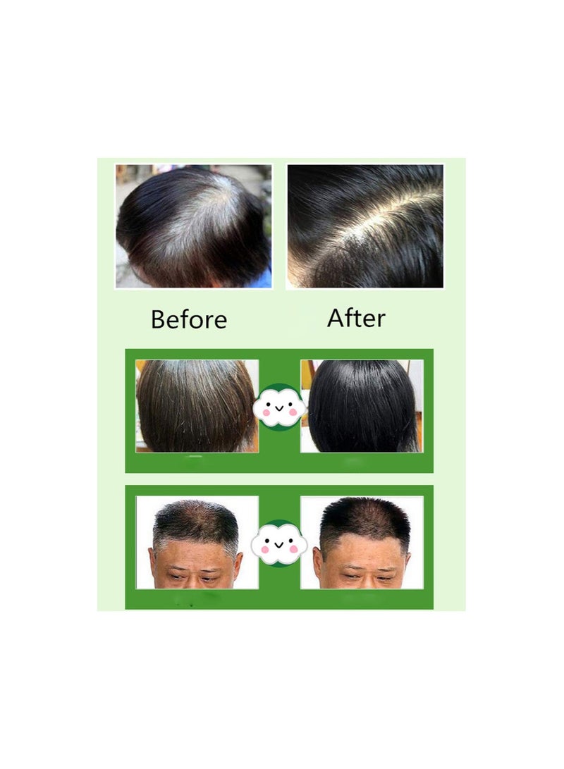 Black Hair Shampoo, Instant Black Natural Ingredients Hair Dye Shampoo Semi-Permanent Black Hair Color, Easy to use, Long lasting, for Men and Women, Last 30 Days(10 Pack, Black) - Image 4