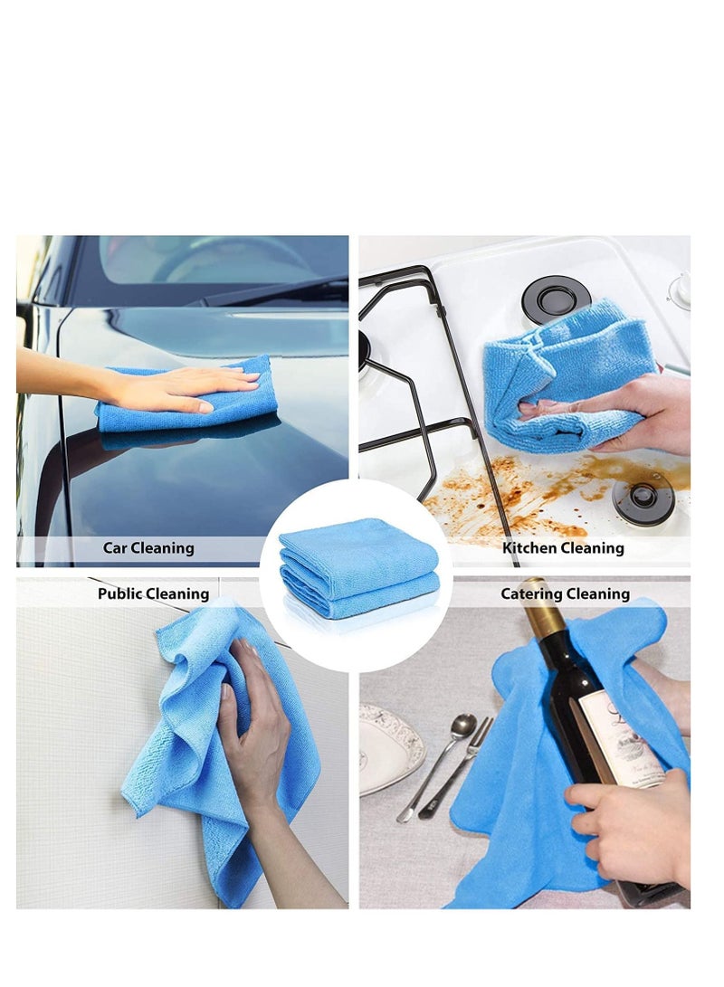 RACO RACO Microfiber Cleaning Cloth, Microfiber Cloth is Lint Free, Scratch Free – Used as Kitchen Towels, Microfiber Cleaning Cloths Car & Household Cleaning, 40 x 40cm (Pack of 2) - Image 2