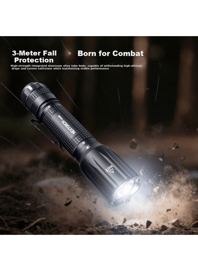 Nextorch Ta30d High-power Tactical Flashlight Edc Portable Duty Flashlight Outdoor Self-defense Emergency Rescue Flashlight - Image 4