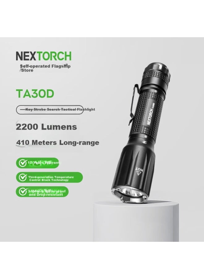 Nextorch Ta30d High-power Tactical Flashlight Edc Portable Duty Flashlight Outdoor Self-defense Emergency Rescue Flashlight - Image 1