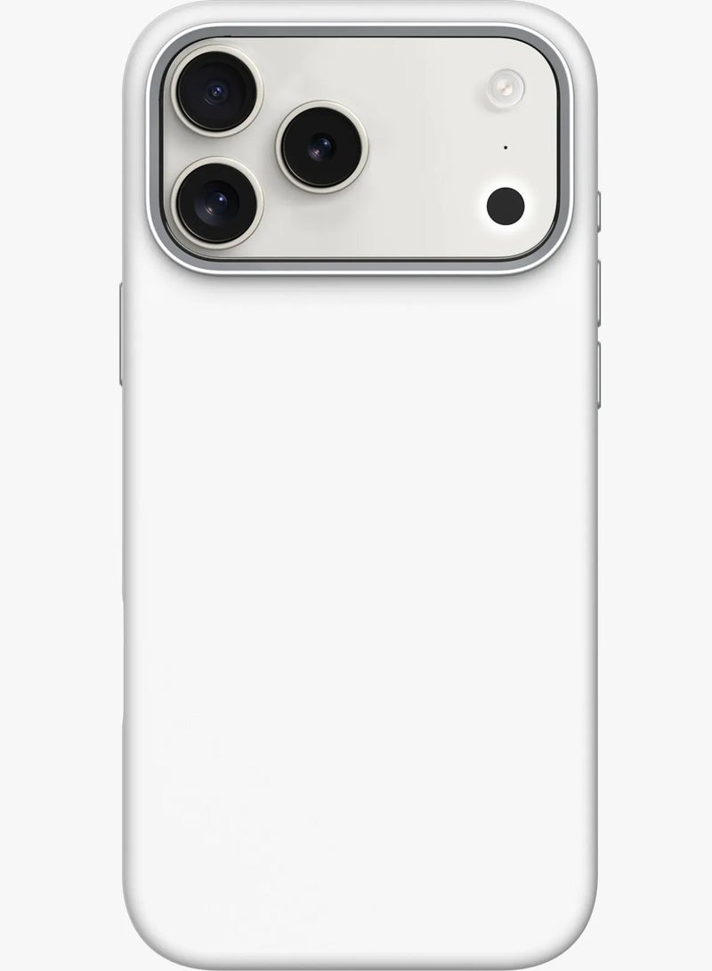 LEVELO iPhone 17 Pro Max Iris Magsafe Liquid Silicone Case / iP 17 Pro Max Cover / Shock-Resistant Bumper / 5ft. | 1.5m Drop Tested / Strong Magnets - White - Image 1