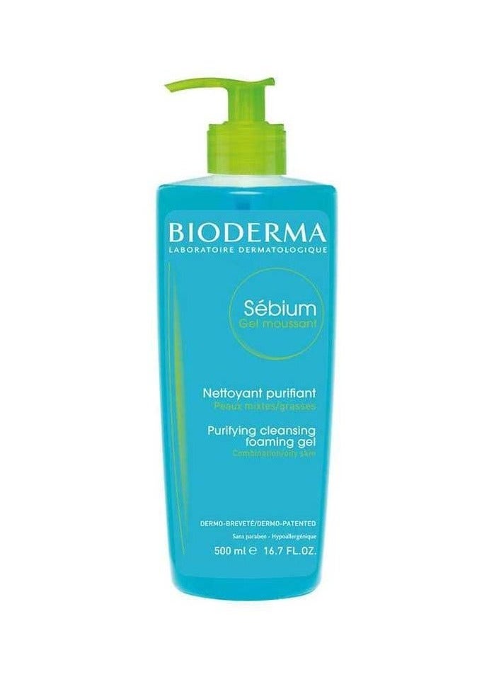 Bioderm Bioderma Sebium Purifying Foaming Gel 500ml 