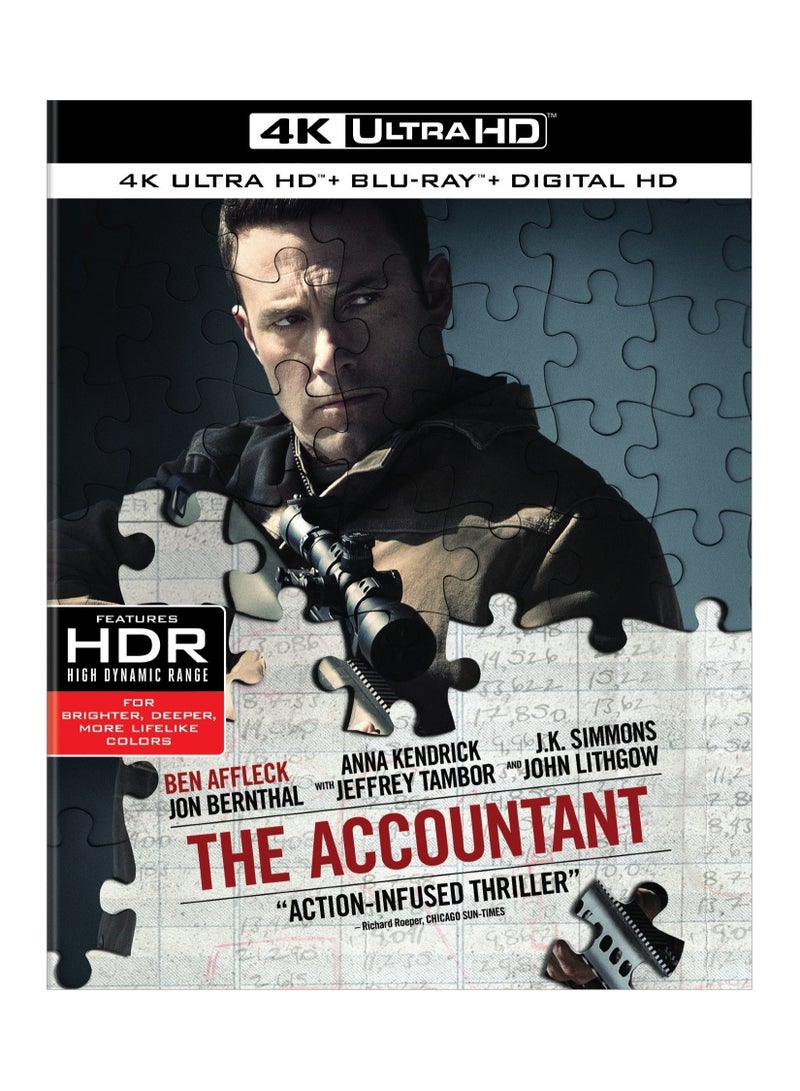 Generic The Accountant - 4K Ultra HD + Blu-ray - Arabic Subtitle Included
