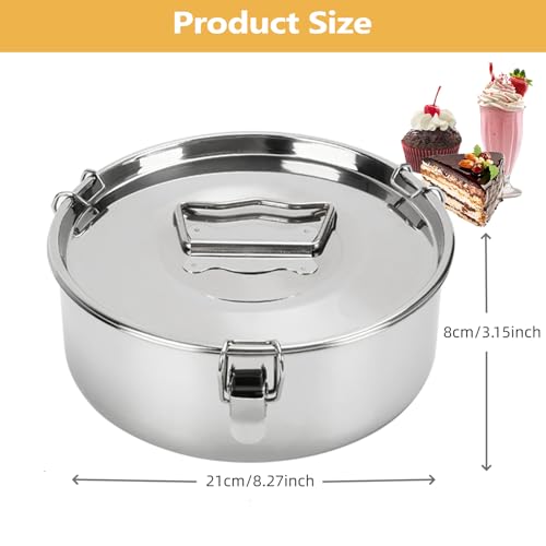 BSDLZCH Stainless Steel Flan Mold 8 inch Baking Pan for Instant Pot 3 6 8 QT with Lid Flan Pan Flanera Baking Dish Oven Safe - Image 3