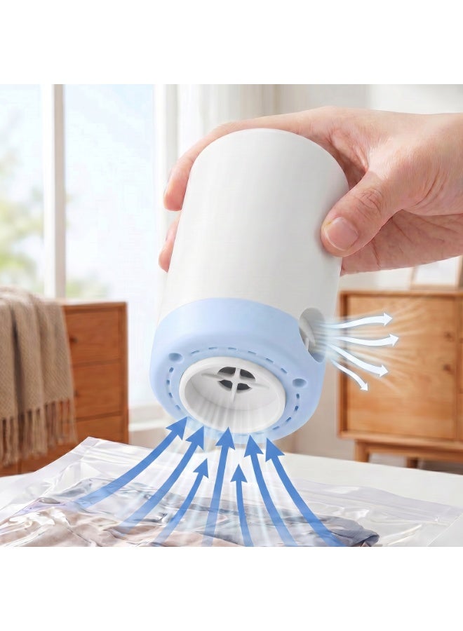 FEELSO Portable Electric Vacuum Pump for Travel, USB Rechargeable Air Pump for Clothes - Image 4