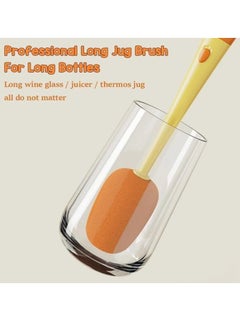 Spaceshoop 3-in-1 Detachable Carrot Cup Brush, Long Handle Bottle and Teat Cleaning Brush  - Image 2