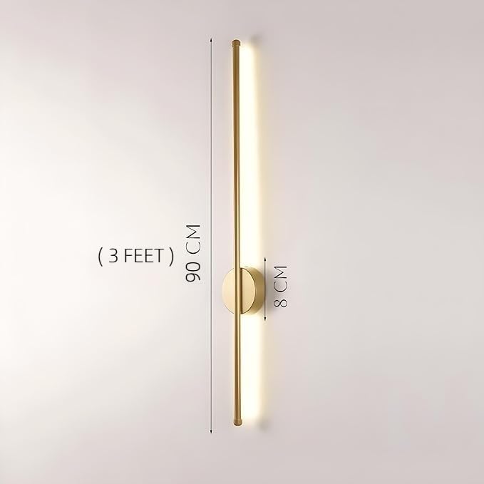 FILLISKA Led Wall Highlighter Light, 3-in-1 Colour Changing, Luxurious Wall Decor (18 Watt Sleek Gold-098)(2 Year Warranty) - Image 4