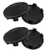 YoRise 4PCS Car Wheel Center Caps Snapin ABS Rim Center Hub Cap with 54mm213in Outer Diameter 47mm185in Inner Diameter Wheel Centre Cover Replacement Accessory for Car Truck SUV Black - Image 2