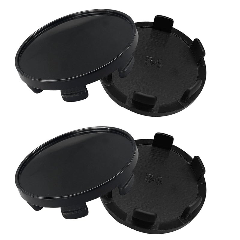 YoRise 4PCS Car Wheel Center Caps Snapin ABS Rim Center Hub Cap with 54mm213in Outer Diameter 47mm185in Inner Diameter Wheel Centre Cover Replacement Accessory for Car Truck SUV Black - Image 3