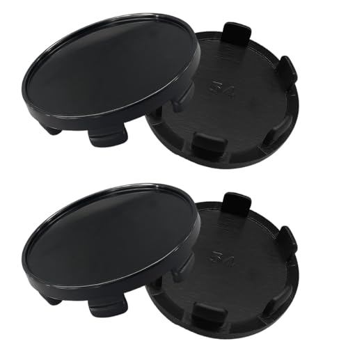 YoRise 4PCS Car Wheel Center Caps Snapin ABS Rim Center Hub Cap with 54mm213in Outer Diameter 47mm185in Inner Diameter Wheel Centre Cover Replacement Accessory for Car Truck SUV Black - Image 1