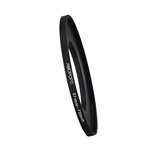 Amopofo 37mm to 72mm Step Up Ring Filter Adapter for UV,ND,CPL,Metal Step Up Ring Adapter - Image 1
