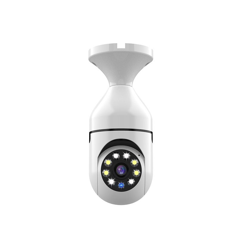 360° Panoramic Bulb Camera E27 Wireless Night Vision Black - Image 1