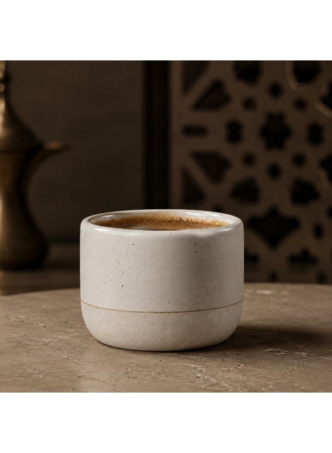 كوب قهوة سيراميك عربي الصنع - 100 مل كوب معزول لشهر رمضان / مكتب / منزل ، كوب شاي مقاوم للحرارة ، 1 قطعة - Image 1