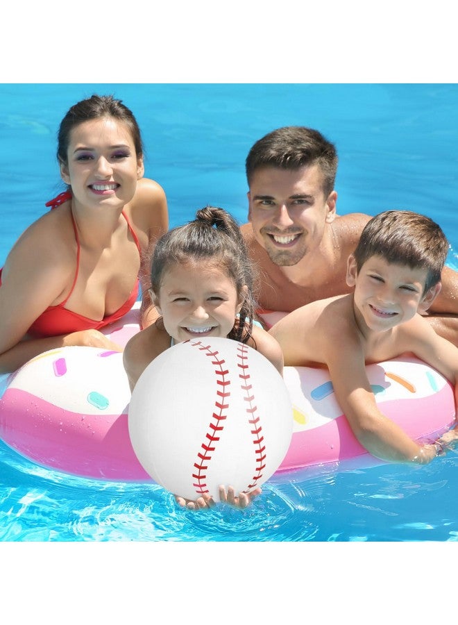 Lewtemi Lewtemi 3 Pcs Set of Inflatable Baseball Bat Beach Ball Including 2 Inflatable Baseball Bat and Beach Pool Ball, Kids Party Favors for Pool(Modern Color)  - Image 4