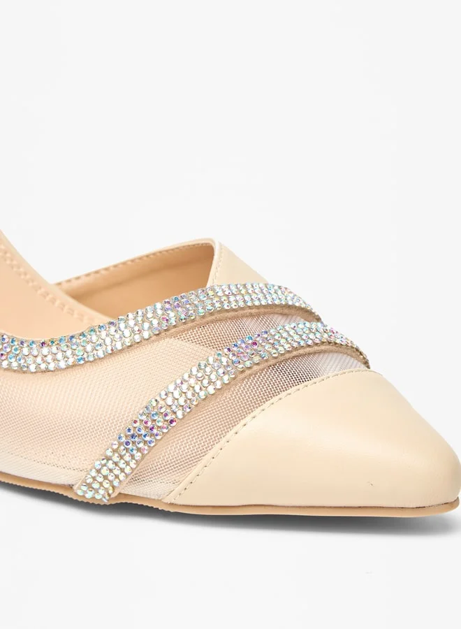 سيليست Women's Embellished Slip-On Sandals with Stiletto Heels