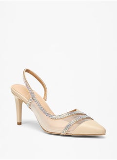 Celeste Women's Embellished Slip-On Sandals with Stiletto Heels  - Image 2