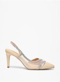 Celeste Women's Embellished Slip-On Sandals with Stiletto Heels  - Image 1