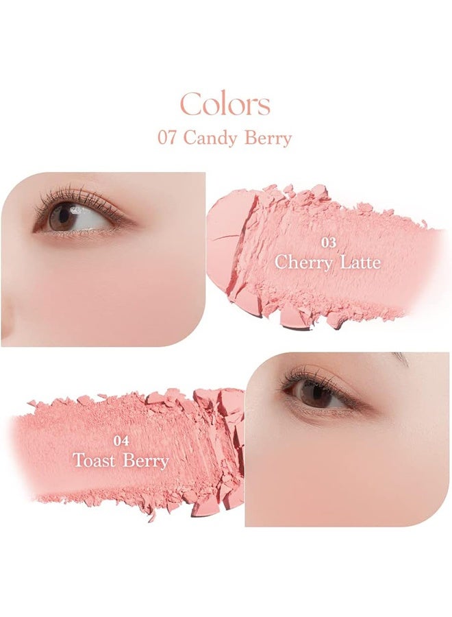 DASIQUE Blending Mood Cheek, 4 Blendable Shades in Lightweight Smooth Powder, 4 Colour Blush Palette, Vegan, 16.8g (07 Candy Berry) - Image 5