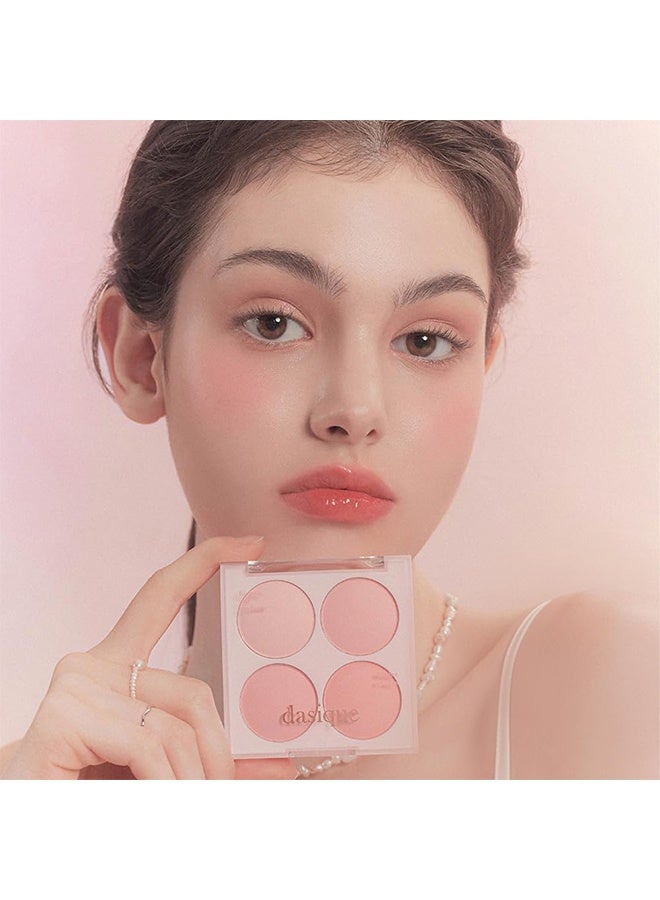DASIQUE Blending Mood Cheek, 4 Blendable Shades in Lightweight Smooth Powder, 4 Colour Blush Palette, Vegan, 16.8g (07 Candy Berry) - Image 2