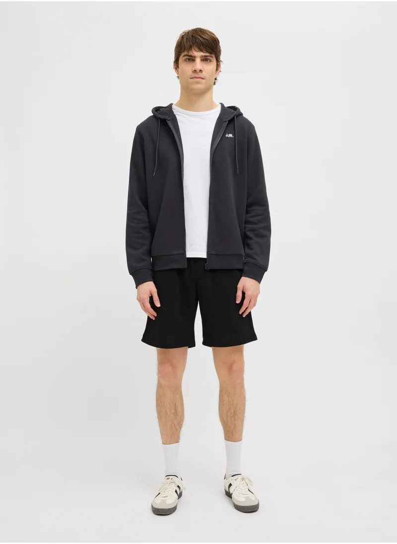 JJ Rebel Jrebrebel Logo Zip Through Hoodie