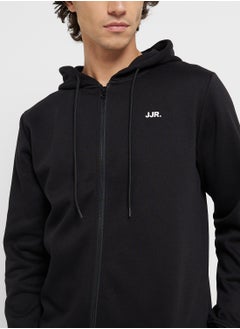 JJ Rebel Jrebrebel Logo Zip Through Hoodie  - Image 3