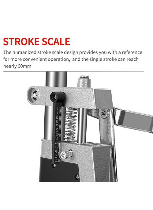 Mawson Mawson MTDS16 Hand Drill Machine Stand Converter to Bench Press 400mm SilverBlack  - Image 5