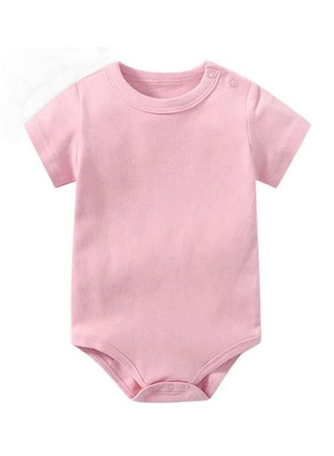 Funny Bunny (6) Basic Half Sleeves Snap Closure Bodysuit - Image 2