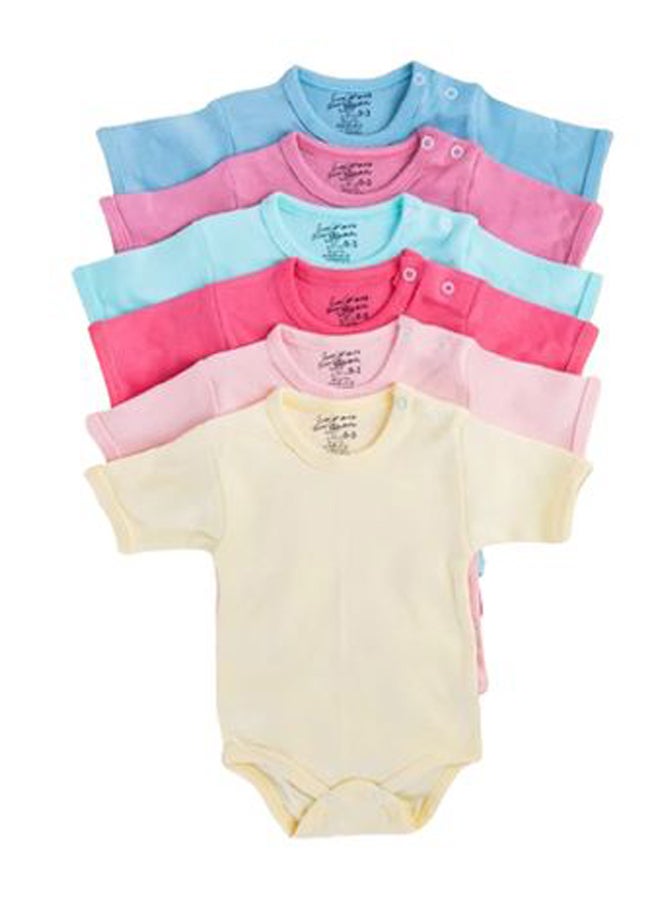 Funny Bunny (6) Basic Half Sleeves Snap Closure Bodysuit - Image 1