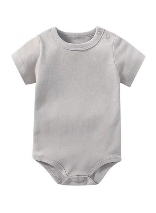 Funny Bunny (6) Basic Half Sleeves Snap Closure Bodysuit - Image 4