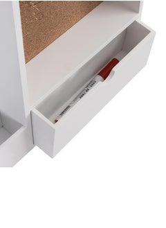 co arma Floating wooden hanging shelf divided into several sections with key hooks, 55*45 cm  - Image 4