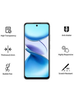Waldic Infinix Smart 9 Screen Protector | Tempered Glass Compatible with Infinix Smart 9 | Screen Protector Full HD Quality Tempered Glass Anti-Scratch Edge to Edge Coverage with Easy Installation Kit - Black  - Image 2