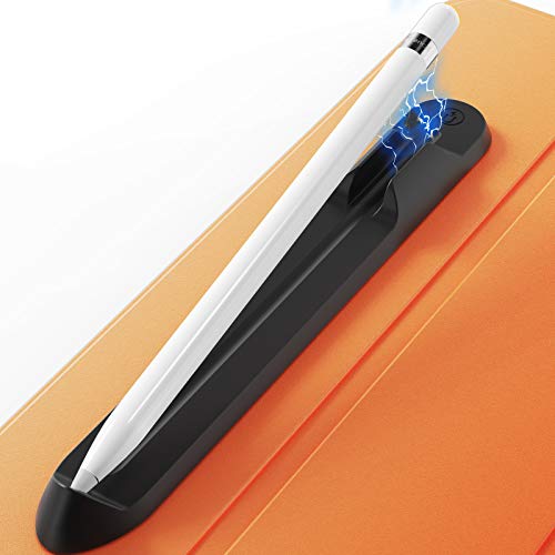AHASTYLE Removable iPencil Holder [Magnetic Attach] Strong Adhesive Holder Sticker Silicone for Apple Pencil 1st & 2nd Generation (Black) - Image 1