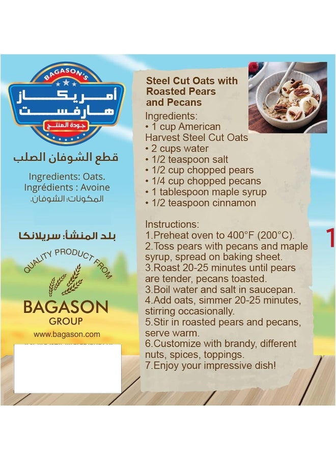 American Harvest American Harvest Steel Cut Oats In Jar 1 Kg | Gluten Free  - Image 3