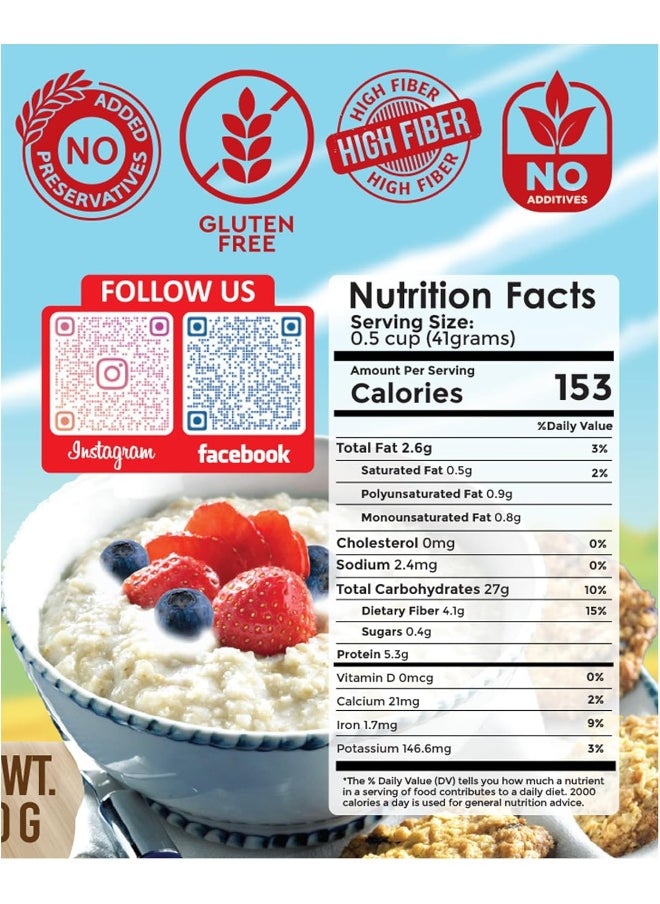 American Harvest American Harvest Steel Cut Oats In Jar 1 Kg | Gluten Free  - Image 2