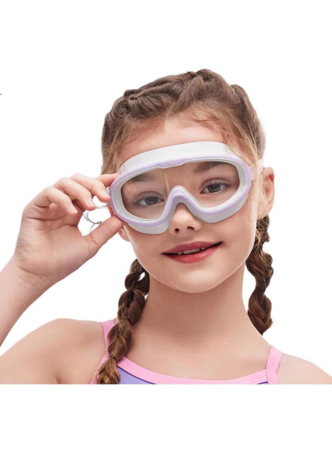 ZOKE Kids Large Frame Clear Lens Swim Goggles High Definition Anti-Fog Waterproof Professional Swimming Goggles 619502106-11 - Image 1