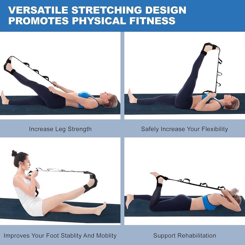 Aegon Foot Stretcher Strap - Calf Stretcher for Plantar Fasciitis and Leg Stretching - Image 2