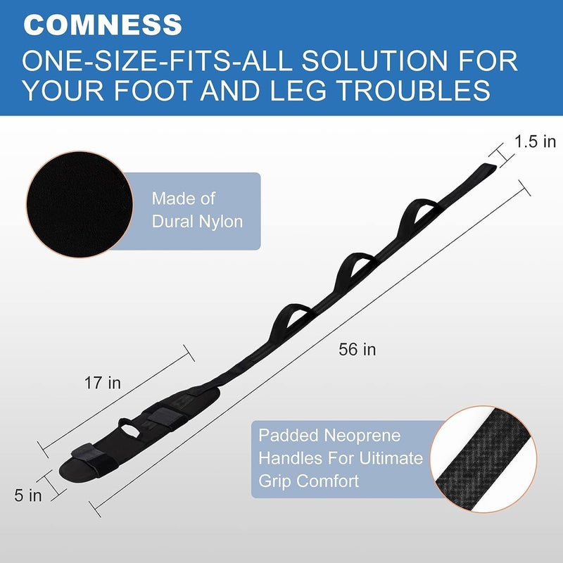 Aegon Foot Stretcher Strap - Calf Stretcher for Plantar Fasciitis and Leg Stretching - Image 4