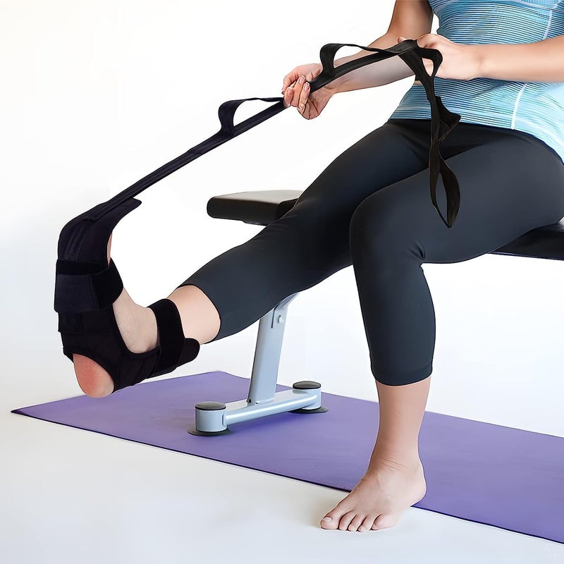 Aegon Foot Stretcher Strap - Calf Stretcher for Plantar Fasciitis and Leg Stretching - Image 1
