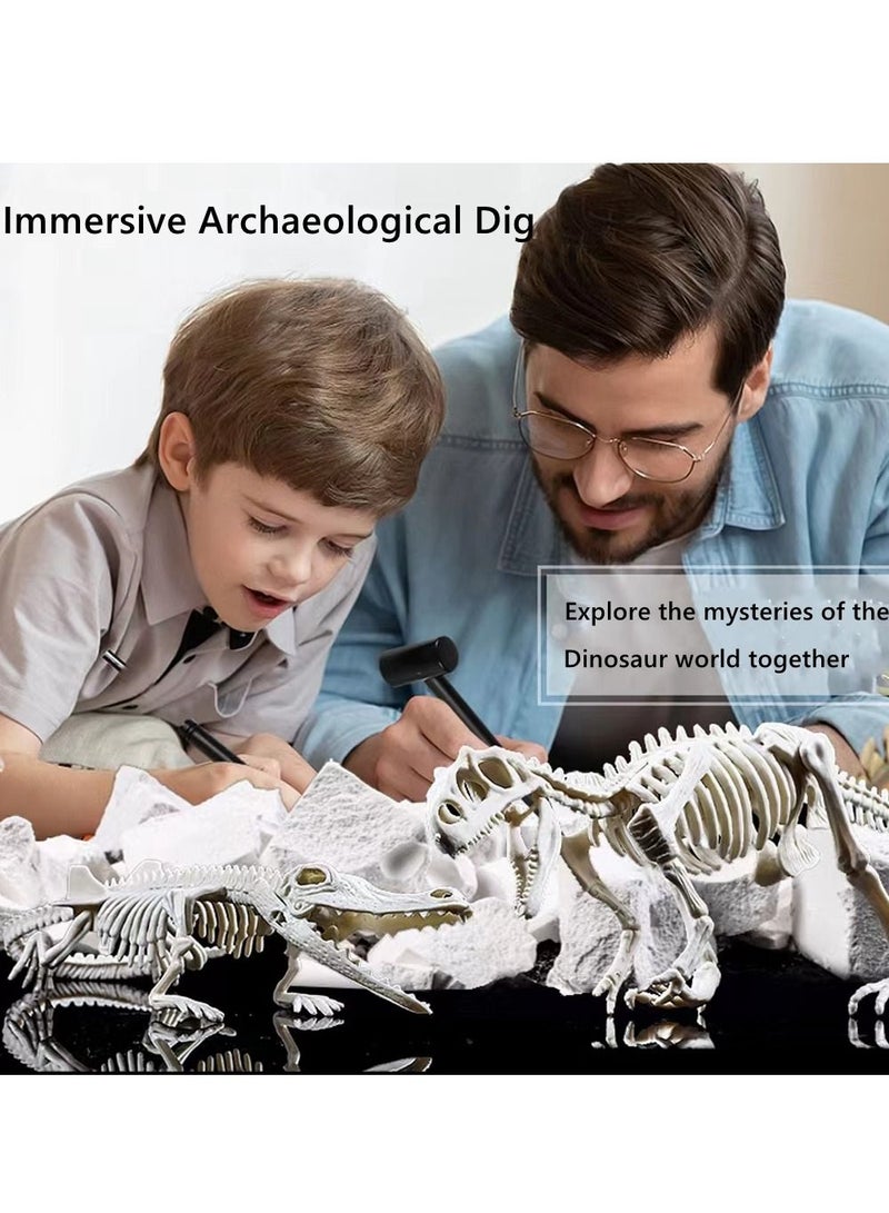 Cool Baby Kids Dinosaur Digging Kit, Dinosaur Fossil Digging Kit Jurassic Park Toy Boy Toys 6-12 Years Old, DIY Science Kit Educational Toys for Kids - Image 4