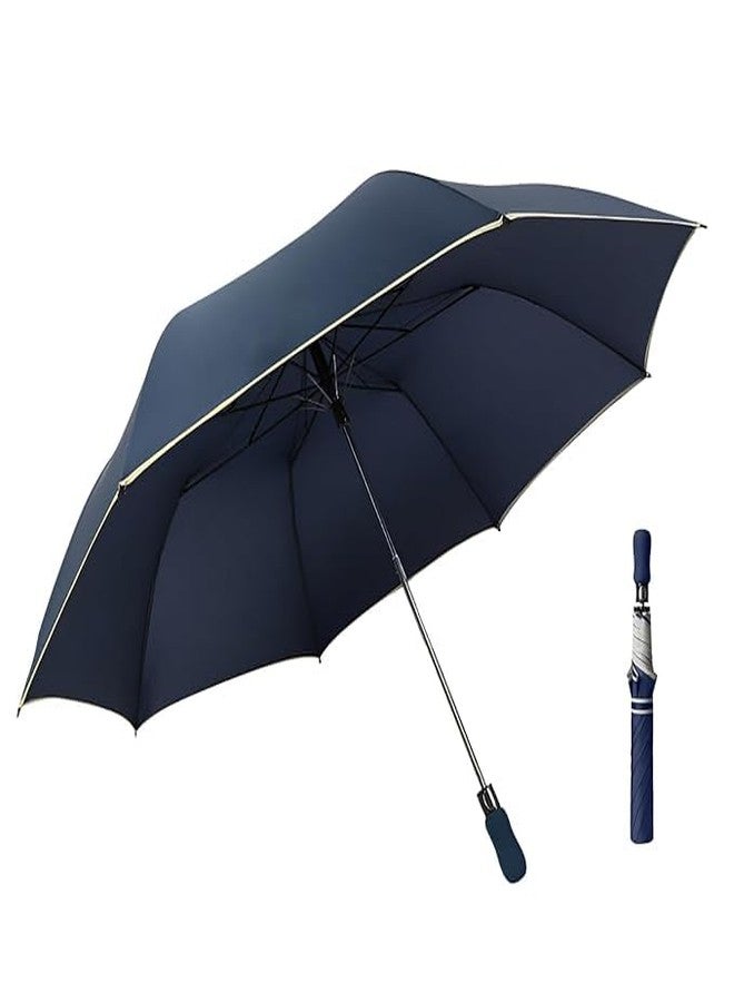 NILKANTH Auto Open Windproof Umbrella Compact Travel Folding Umbrella with EVA Soft Grip Strong Anti-Flip Design Lightweight for Men & Women (Blue) - Image 1