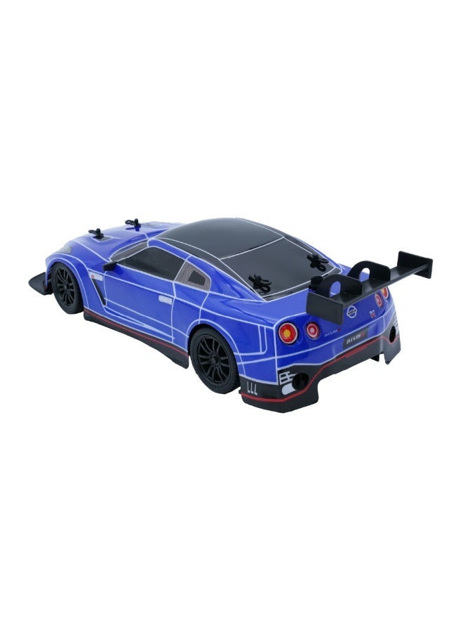 D-power - 1:16 Nissan GTR RC Car with Vapor Exhaust Effect – 2.4GHz Remote Control, Rechargeable Battery Included, Realistic Design, for Kids Ages 6+ - Image 4
