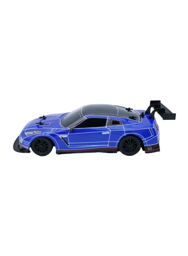 D-power - 1:16 Nissan GTR RC Car with Vapor Exhaust Effect – 2.4GHz Remote Control, Rechargeable Battery Included, Realistic Design, for Kids Ages 6+ - Image 3