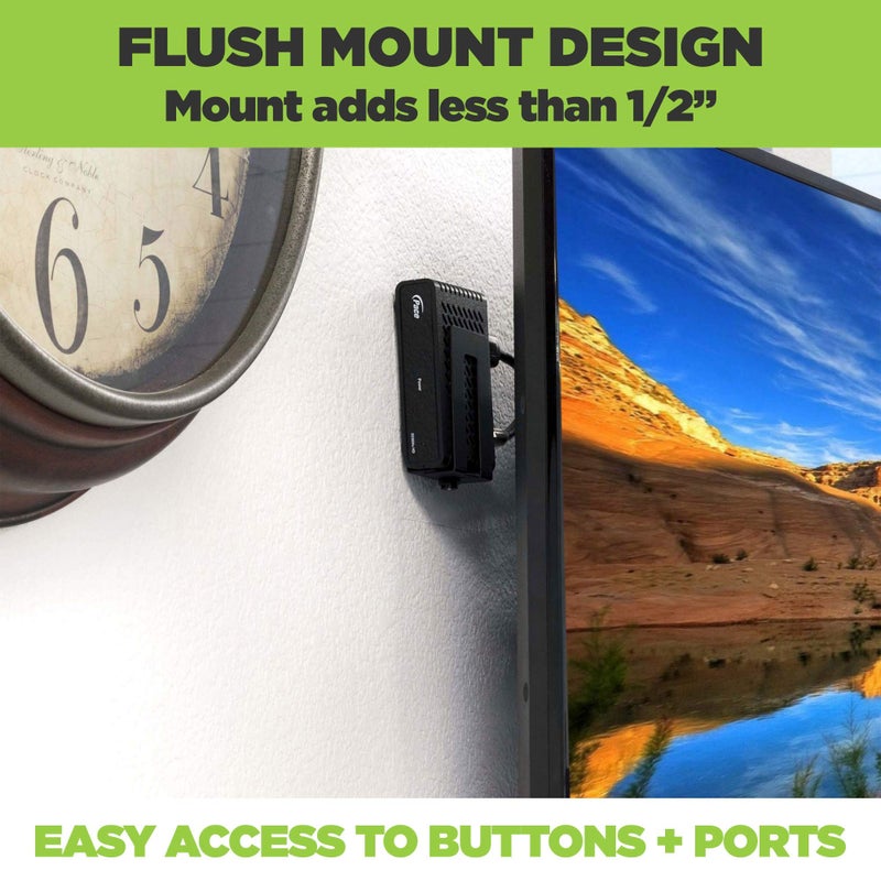 HIDEit Mounts Uni-XS Mount - Patented in 2018, Made from Steel Adjustable Extra Small Device, Hide Your Cable TV Box, Modems, Satellite Receivers, Streaming Media Devices and More - Image 5