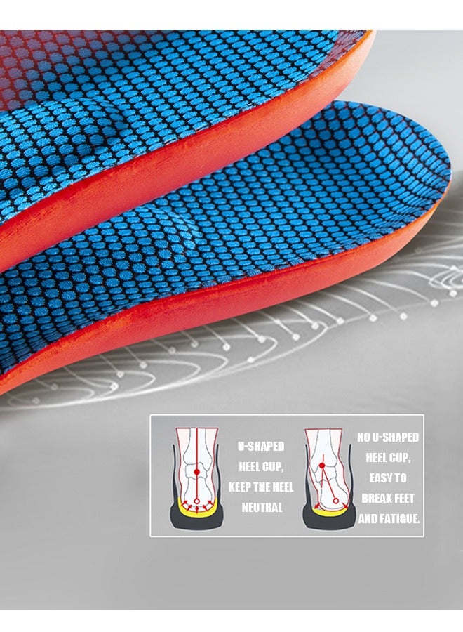 Nafoing Orthotic Arch Support Insoles, Breathable Deodorant Foot Care Pads, Foot Orthotics Fir Relieve Foot Back Hip Leg and Knee Pain - Image 5